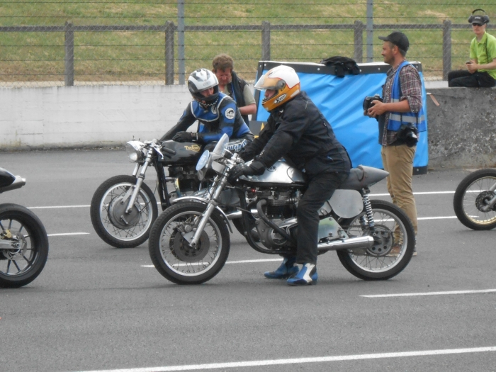Cafe racer Montlhery Paris France motorcycle tour -